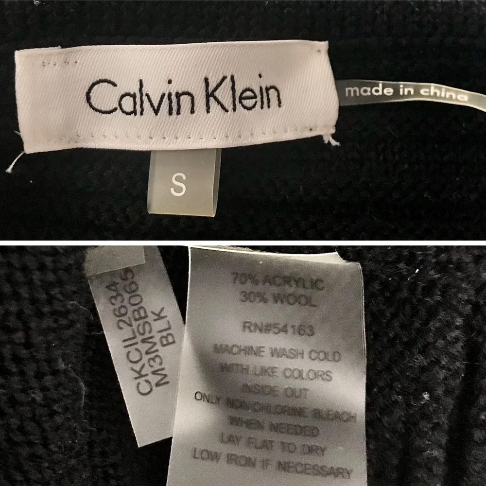 🖤𝟨𝟢%𝖮𝖥𝖥-𝖻𝗎𝗇𝖽𝗅𝖾𝗌𝟣𝟢+🖤EUC Black Calvin Klein Turtleneck Sweater - Picture 6 of 6